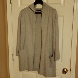 Banana Republic Grey hooded long cardigan